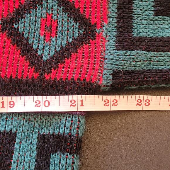 Vintage La Venture Sweater Geometric Knit Retro 80s 90s Size L Y2K Streetwear - Picture 7 of 9